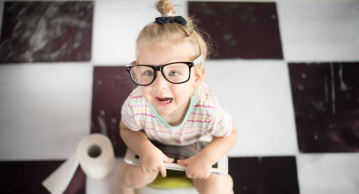 Little Girl Has An Accident, Wobbles Toward The Bathroom Kids